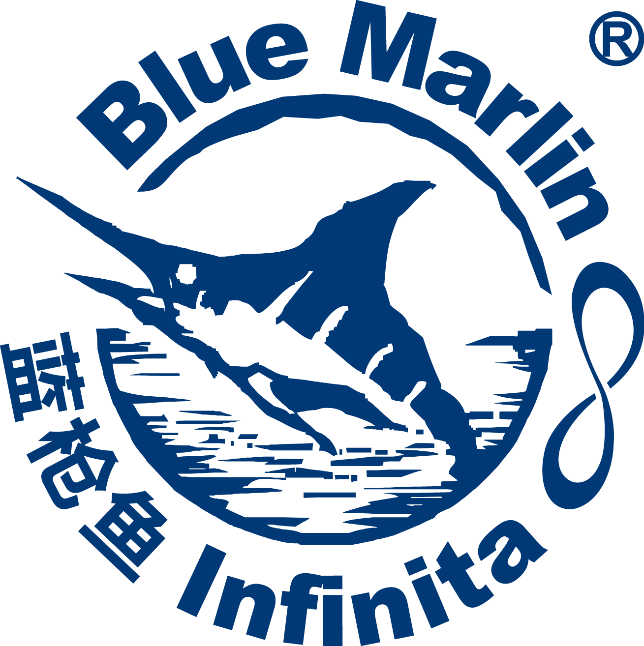 Blue Marlin Infinita 圆形徽章